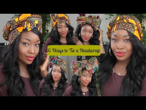 6 different ways to tie a headwrap/turban | Beginner
