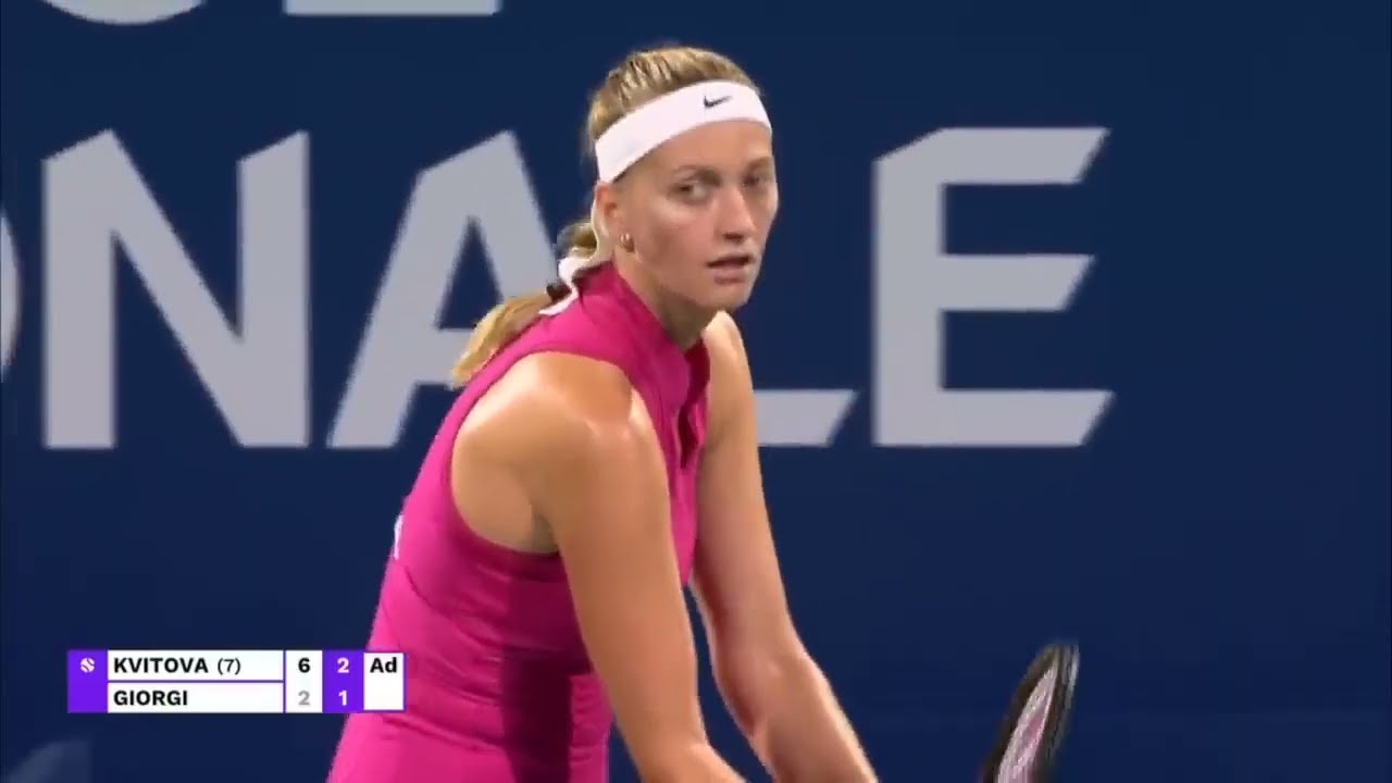 Camila Giorgi vs Petra Kvitova Highlights Round 2   Montreal 2023