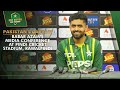 Pakistan Captain Babar Azam’s pre-series media conference at Pindi Cricket Stadium, Rawalpindi