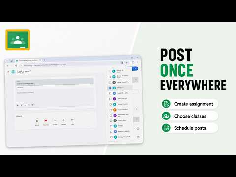 How to Schedule One Assignment Across Multiple Google Classroom Classes