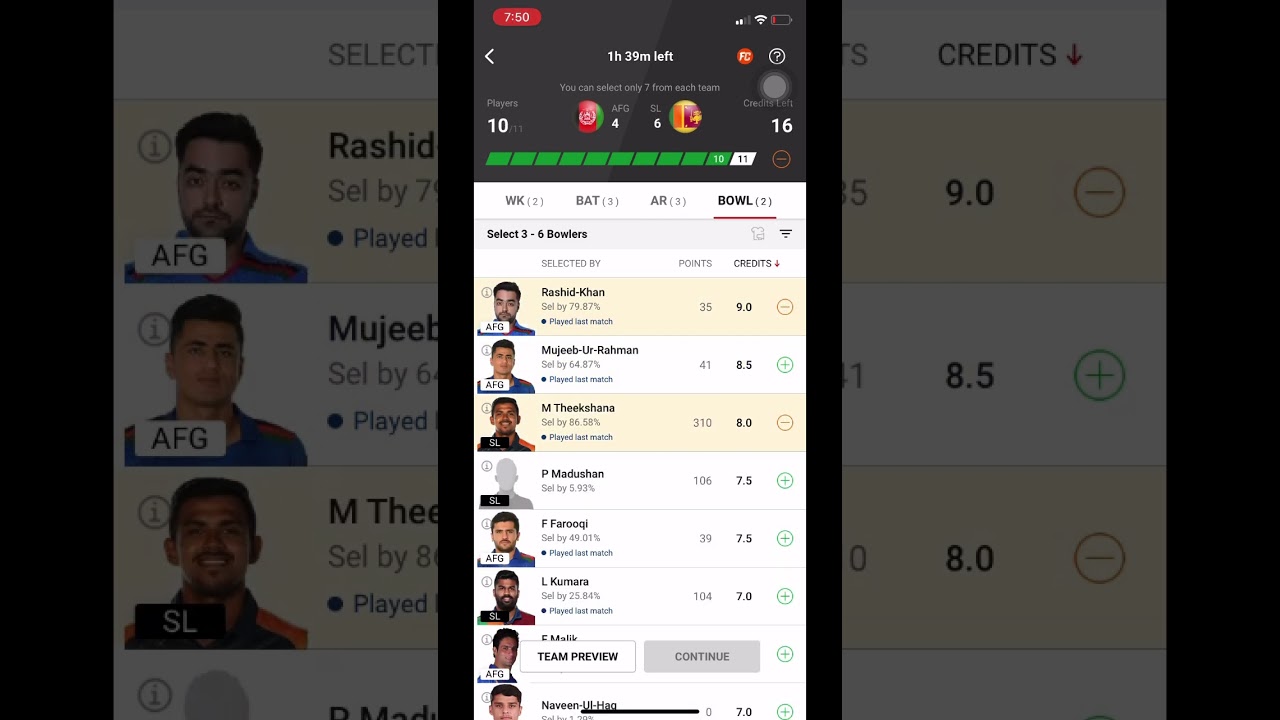 🏏 AFG vs SL dream 11 prediction 