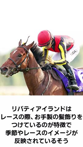 リバティアイランドは髮飾りが似合うお孃さん