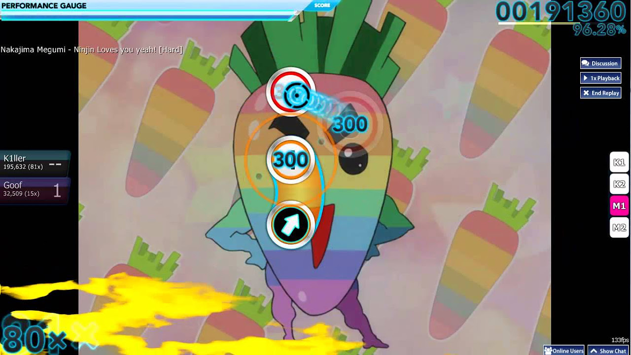 Osu! Ninjin Loves You Yeah (Hard)