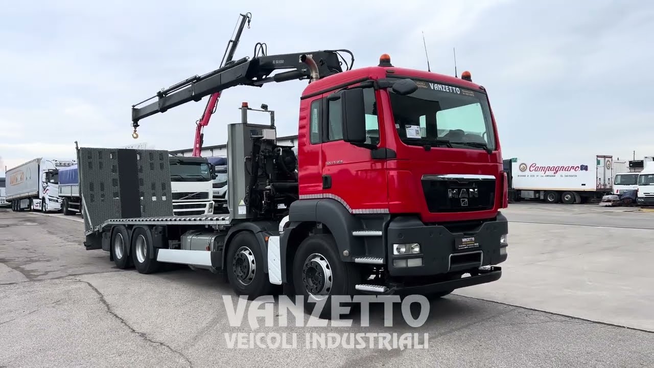 MAN TGS 35.360 8x2 4 ASSI PIANALE / CARRELLONE / TRASPORTO MACCHINARI