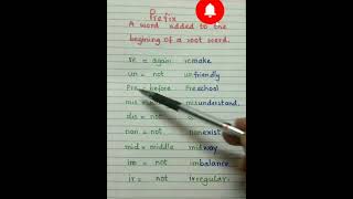 What is prefix?