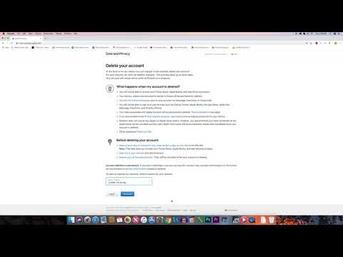 How to delete apple id