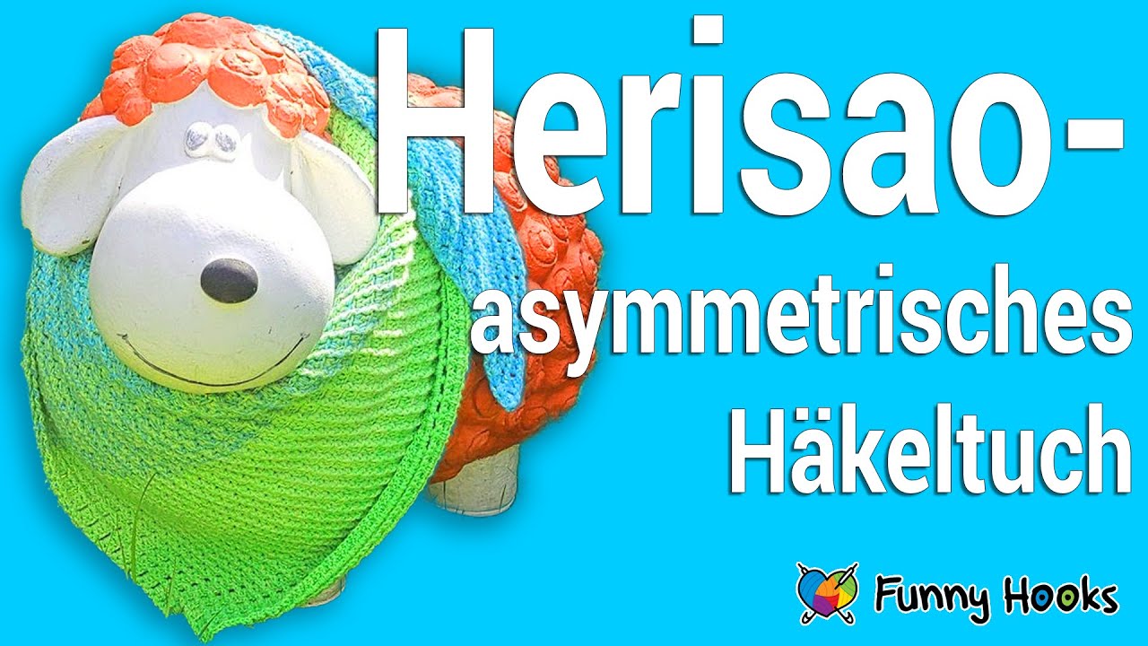 Herisao - asymmetrisches Häkeltuch