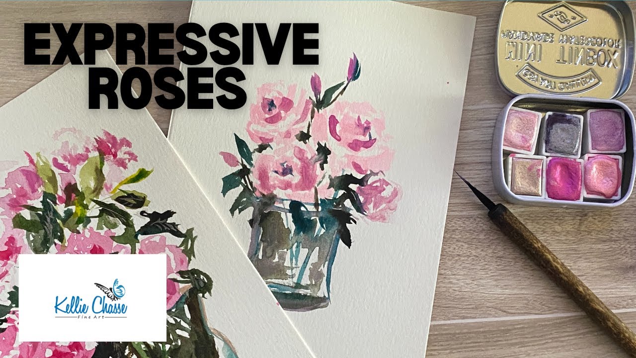 Loose Watercolor Flowers – Paint Roses with Flow and Expression
