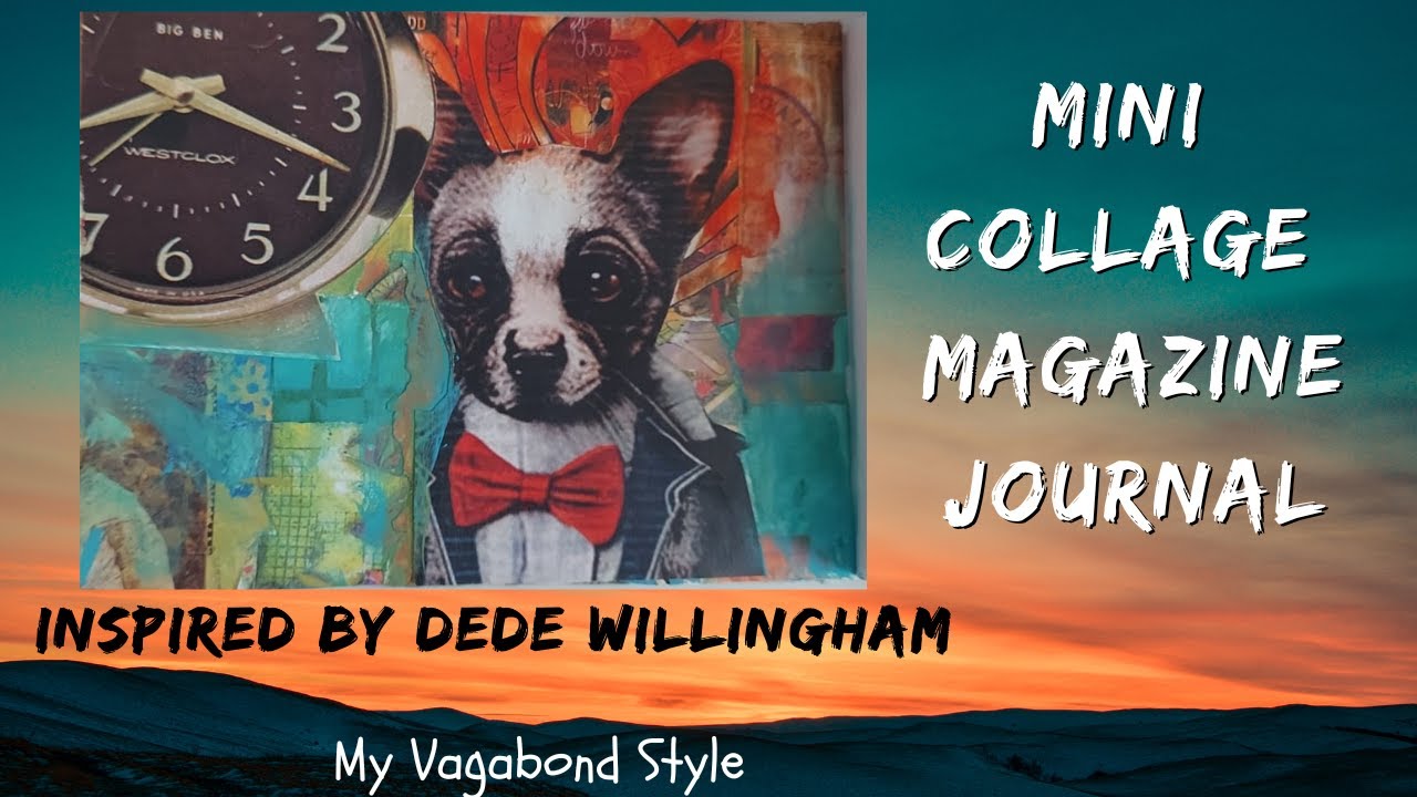 Mini Collage Magazine Journal - using minimal supplies