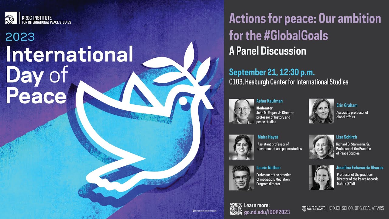 2023 International Day of Peace — Actions for Peace: Our Ambition for the 