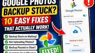 Google Photos Backup Stuck on Waiting 10 Easy Fixes (2026)