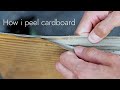 ダンボールのはがし方 #1 / How i peel cardboard #1