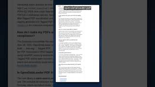 65K+ Stars • PDF Parsing + Accessibility | opendataloader-pdf — #1 AI-Ready PDF Parser #shorts