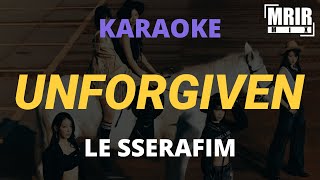 LE SSERAFIM - UNFORGIVEN KARAOKE Instrumental With Lyrics