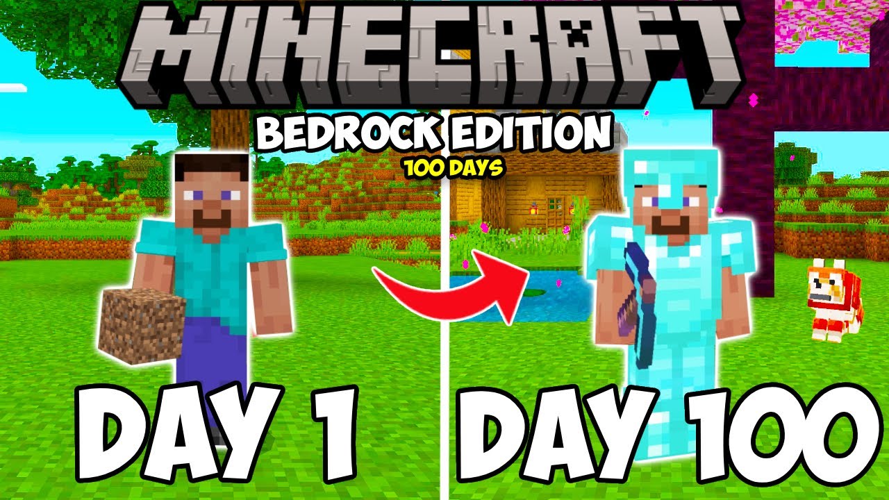100 Days in Minecraft Bedrock Edition