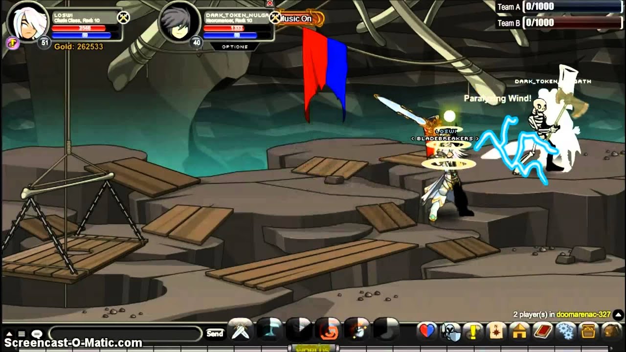 AQW PvP Chunin vs Necromancer