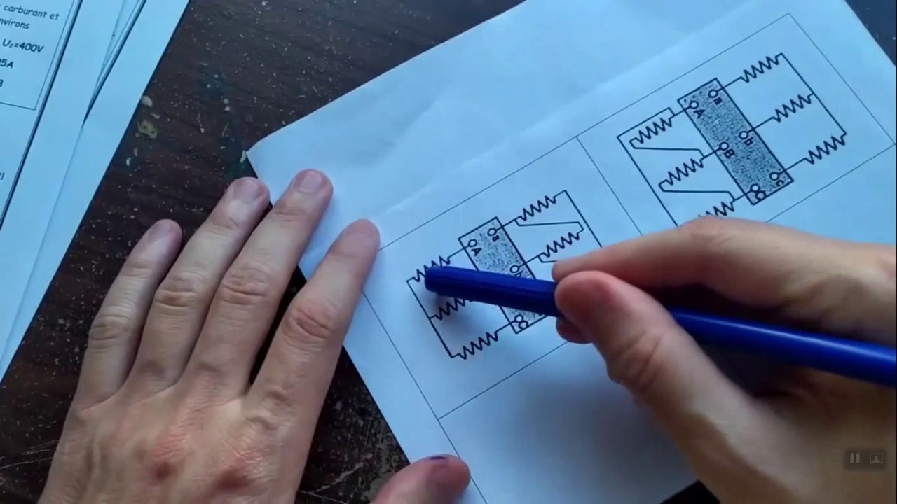 Transformateur Triphasé Partie 2 Couplage  Etoile Triangle Yd11 Yd1  et Yd5 ( FV )