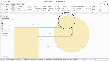 Creo Basic  (Cad designing) (Delete, Mirror,  Corner, Divide commands) - for beginners (HINDI)