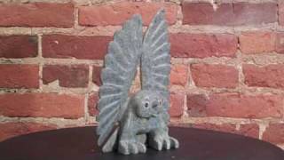 Inuit Art: Owl by Toonoo Sharky Cape Dorset