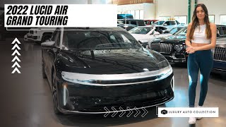 Lucid Air Grand Touring :: Luxury Auto Collection
Relentless range. Supercar speed. Lavish luxury. Lucid Air Grand Touring is here —
pushing the limits of efficiency and exhilaration while surrounding you in style and comfort.
Lucid Air Grand Touring is also phenomenally fast, with 819 horsepower, a 3.0-second 0-60 time, and a record-breaking range of 516 miles. Lucid Air Grand Touring envelops you in vault-silent luxury, with space to stretch out and an expansive Glass Canopy overhead. Sleek surfaces create an elegant in-cabin environment. And nothing spoils more on long trips than the 20-way massaging seats and 21-speaker Surreal Sound™ Pro audio system. The airy interior is carved away from occupants, leaving ample leg and elbow room that make traveling long distances more luxurious. Full-grain Nappa leather sourced from the world’s only carbon-neutral producer of leather and PurLuxe leather alternatives join sustainably harvested open-pore wooden accents to elevate the experience. A sweeping Glass Canopy. Every Grand Touring comes standard with the Glass Canopy, offering panoramic views of the skies above. This marquee feature allows light to fill the cabin while protective interlayers help block heat and harmful rays. Included in every Grand Touring is Lucid’s advanced driver-assistance system, DreamDrive™ Pro. Thanks to its 32 on-board sensors, innovative driver-monitoring system, and on-board Ethernet networking, DreamDrive™ Pro adds peace of mind and cutting-edge convenience to every drive. And it only gets better over time with over-the-air updates.
21-speaker Surreal Sound™ Pro.
Indulge in immersive Surreal Sound™ Pro, with 21 speakers precisely aimed to deliver concert-quality audio and directional alerts. Featuring Dolby Atmos technology, the Grand Touring’s spatial sound experience draws you deeper into your music.
Make sure to checkout our latest inventory at www.LuxuryAutoCollection.com. Grab our latest gear and apparel at www.lacgear.com and make sure you like & subscribe to our channel for updates and notifications of new Inventory and videos! -Thanks Everyone! Lucid Air Grand Touring :: Luxury Auto Collection