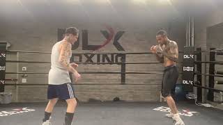 Famous Paul Spadafora working with his amateur fighter Deonte at DLX Wealth