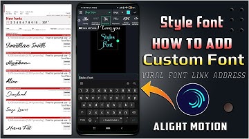 How To Add Custom Fonts In Alight motion | Import Font Problem In Alight Motion | Style Font