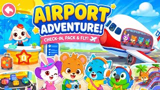 ✈️ Airport Adventure for Kids 🐻🐰 Fun Travel Game | Check-In, Pack & Fly! screenshot 4