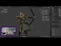 🎯 Elf Ranger 3D Modeling – Final Part | Hunting Bow Creation (Cylinder Base + Symmetry Workflow)