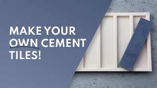 DIY Cement Tiles with Rubber Molds (Thin Subway) | Step-by-Step Tutorial