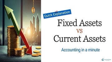 1 Min Explanation | Fixed Assets vs Current Assets | Examples