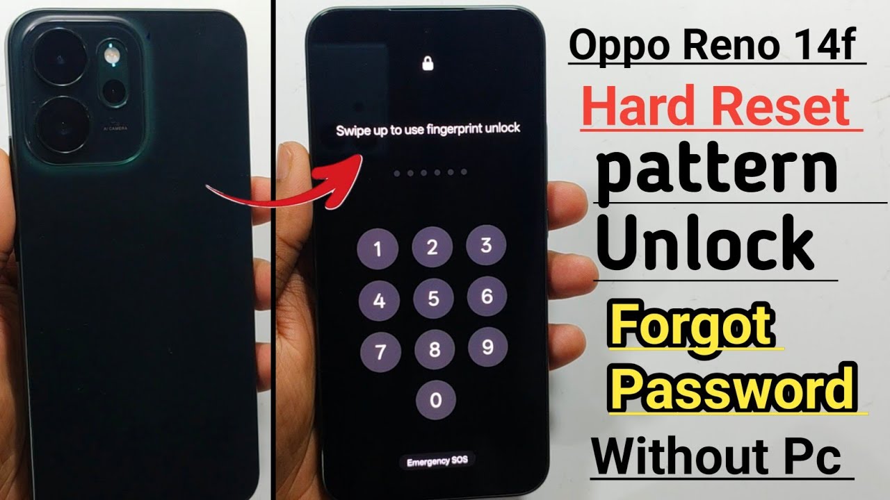 Oppo Reno 14F 5G Hard Reset Without PC || All Type Lock Unlock Android 16 || Password Lock Remove 