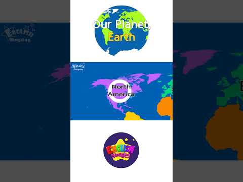 Kids vocabulary - [NEW] Our <strong>Planet</strong>, <strong>Earth</strong> - continents &amp;amp; oceans #shorts