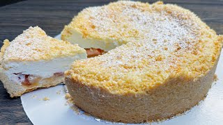 Apple pie with cream souffle, melts in your mouth! Simple and very tasty!