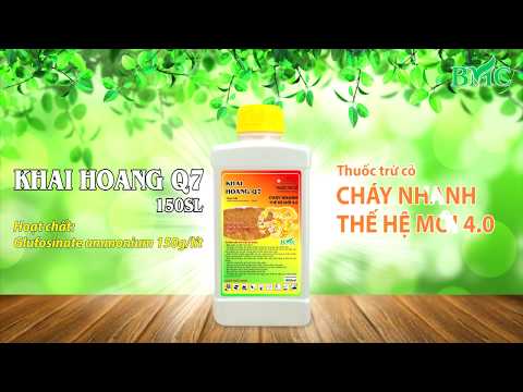 Video Cỏ cháy thế hệ mới Glufosinate (Khai Hoang Q7) của BMC - youtube