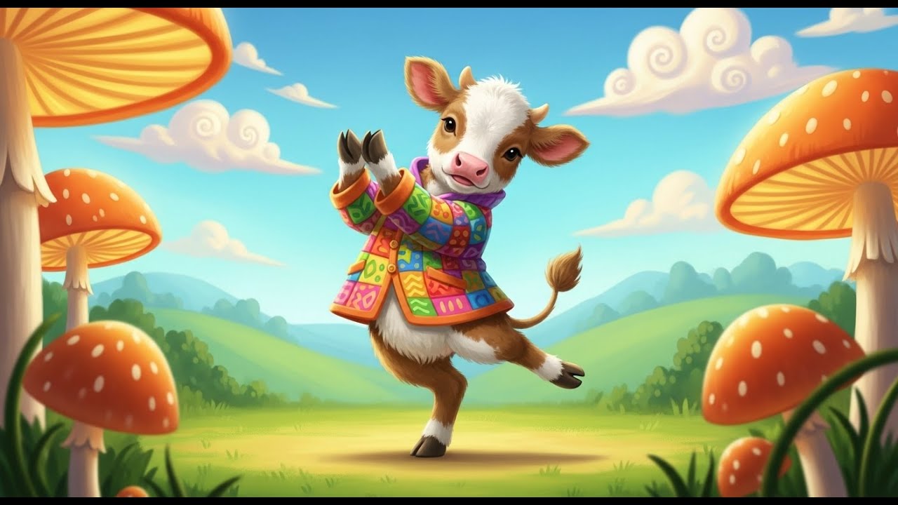 Little Baby Cow Song | Cute Animal Kids Song | Preschool Sing Along