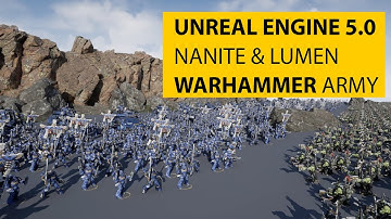 Unreal Engine 5 - Huge Warhammer Army  Test (Nanite + Lumen)