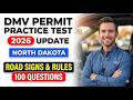 North Dakota DMV Permit Practice Test 2026 Realistic Road Signs and Driving Rules 100 Questions