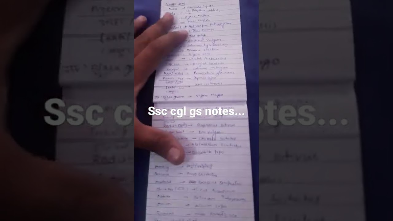ssc cgl gs notes 2022