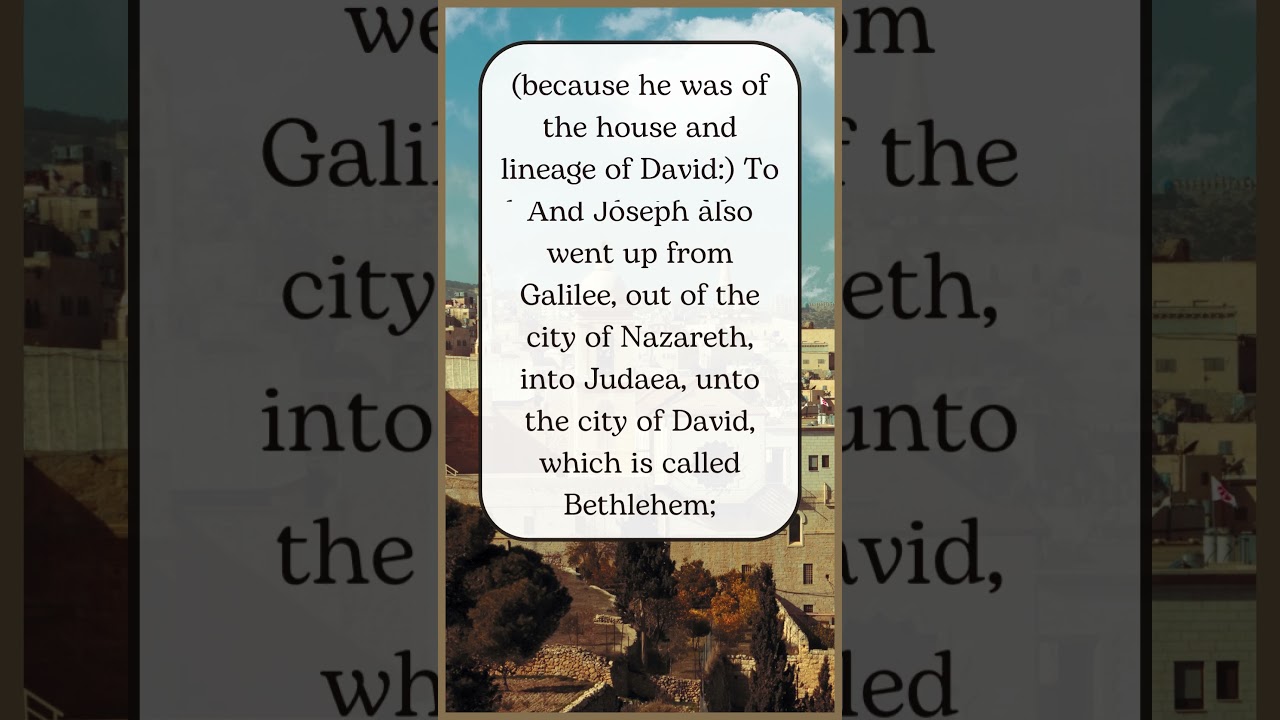 Bible Verses | Luke 2:1-7 (KJV) |  