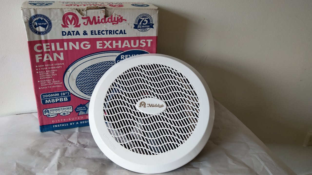 Middy's Made in Australia 8" Exhaust Fan Test