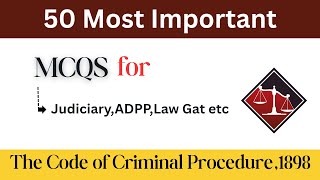 crpc mcq for judiciary|crpc mcqs for law gat|civil judge exam|crpc mcqs#codeofcriminalprocedure