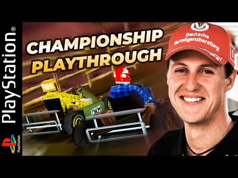 Michael Schumacher Racing World Kart 2002 (PS1) - Championship Longplay Playthrough Gameplay