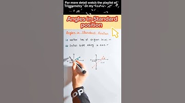Angles in standard position  #shorts #tricks #maths #mcqs #youtubeshorts #csirnet #PhD #bsc #bs #msc