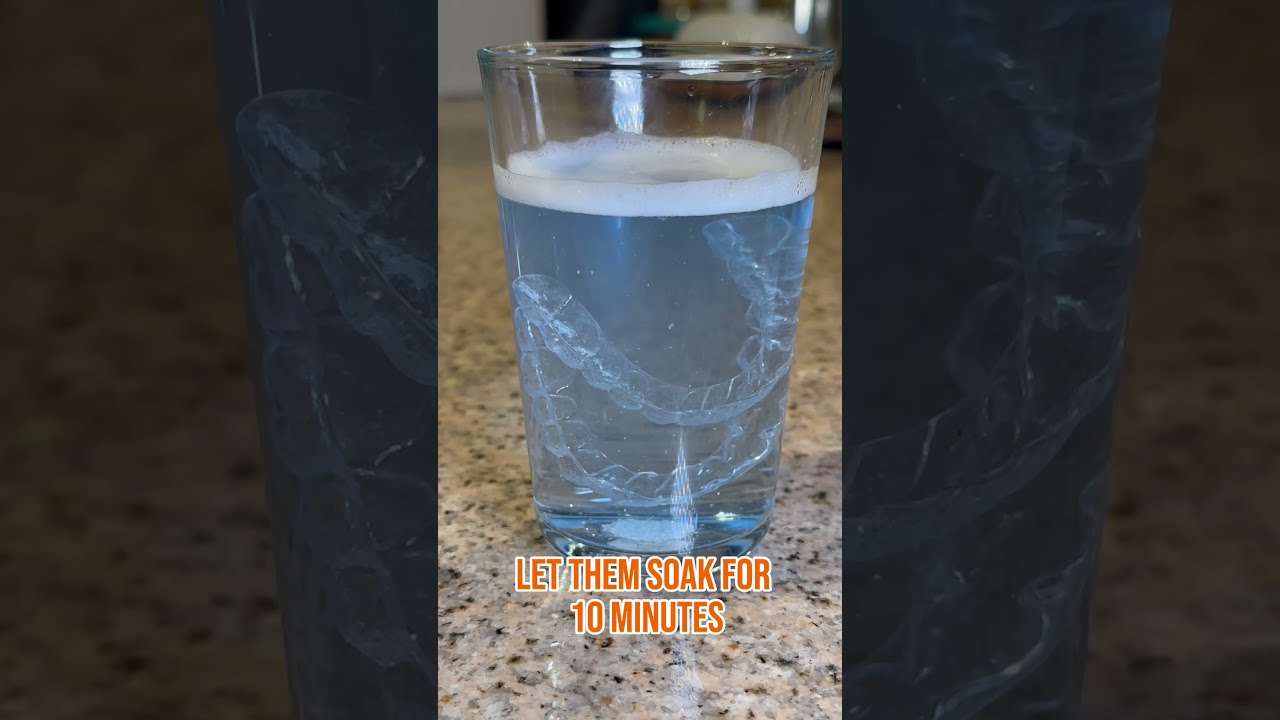 Deep cleaning your retainer with Efferdent