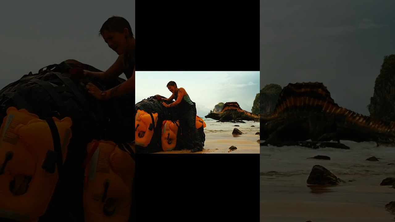 Sad scene dinosaur attack human 