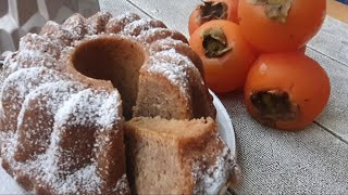 Torta di Cachi facile e molto golosa