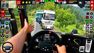 Transport Euro truck Cargo on 4x4 Heavy truck in American Truck Cargo Games Sim screenshot 1