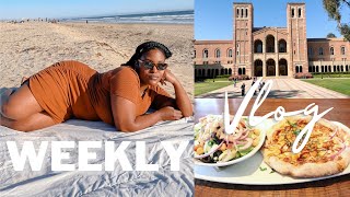 VLOG| WHERE I&#39;VE BEEN, BEACH DAY, WORKING OUT + VISITING UCLA | Mia A. Brumfield