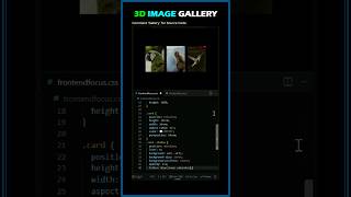 3D Image Gallery with CSS & JavaScript 🔥 | Interactive Hover Effect
