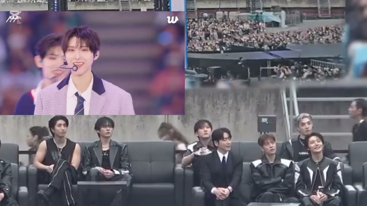 Stray kids reaction to Kickflip AAA 2025